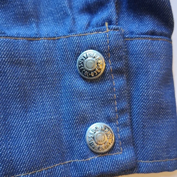 Vintage 1970'S Levi's Orange Tab Denim Field Jacket Sz M - Picture 4 of 10